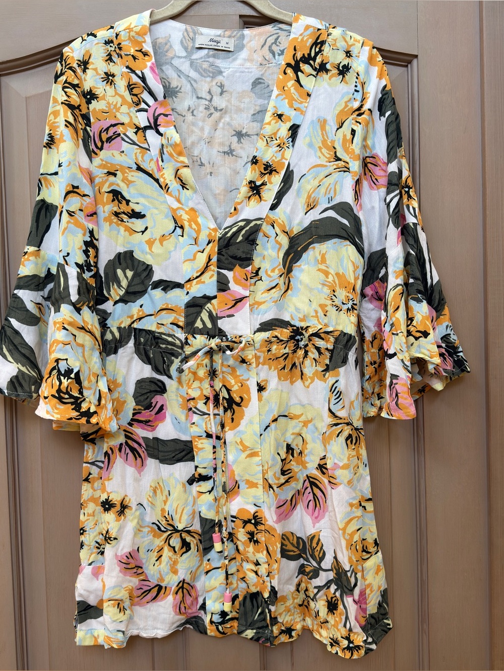 Maaji Floral Kimono Swim Cover-Up Size Medium